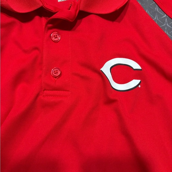 Majestic Red and Gray Men's Polo Shirt - Picture 2 of 8